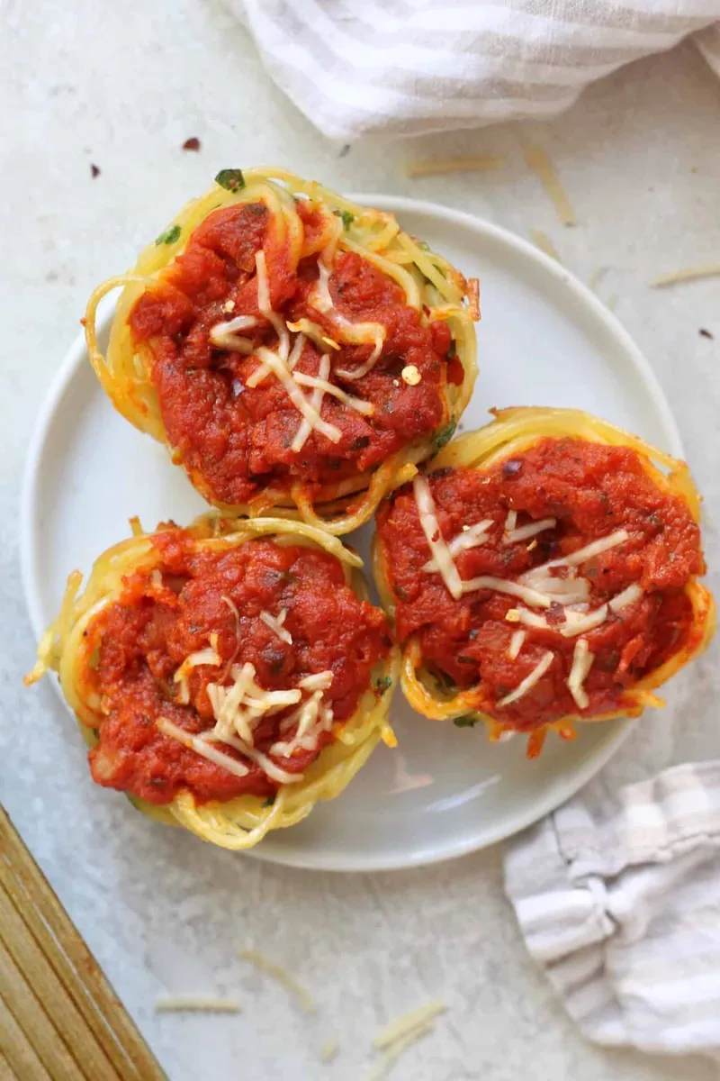 Baked Spaghetti Cups