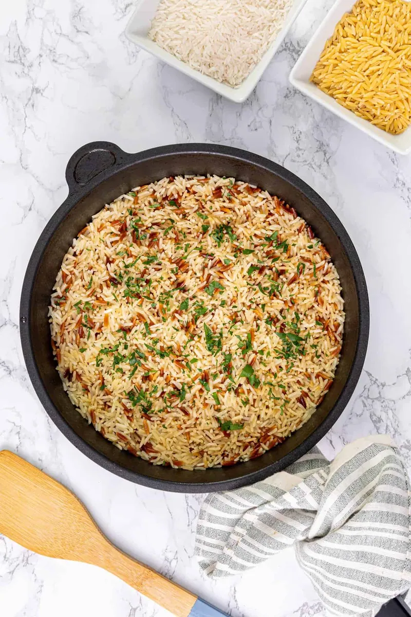 Rice Pilaf with broth