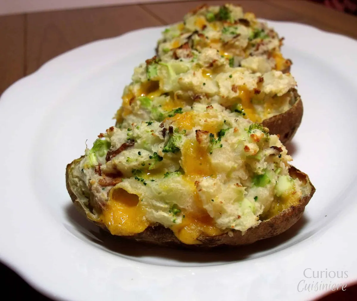 Broccoli Cheddar Twice-Baked Potatoes