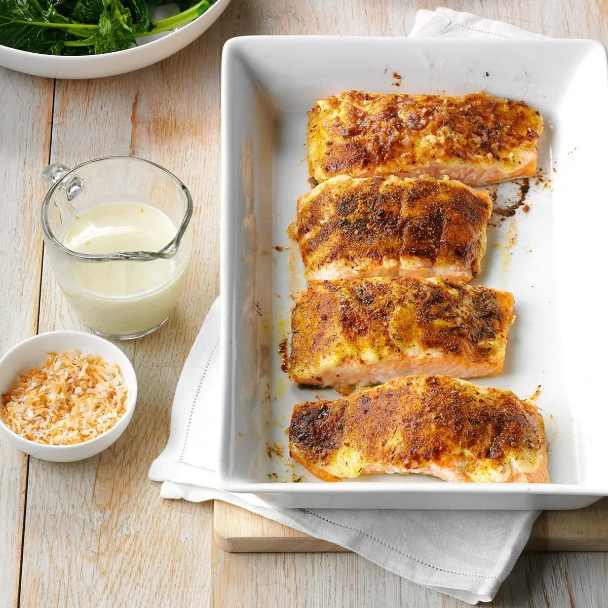 Jamaican Salmon Coconut Sauce