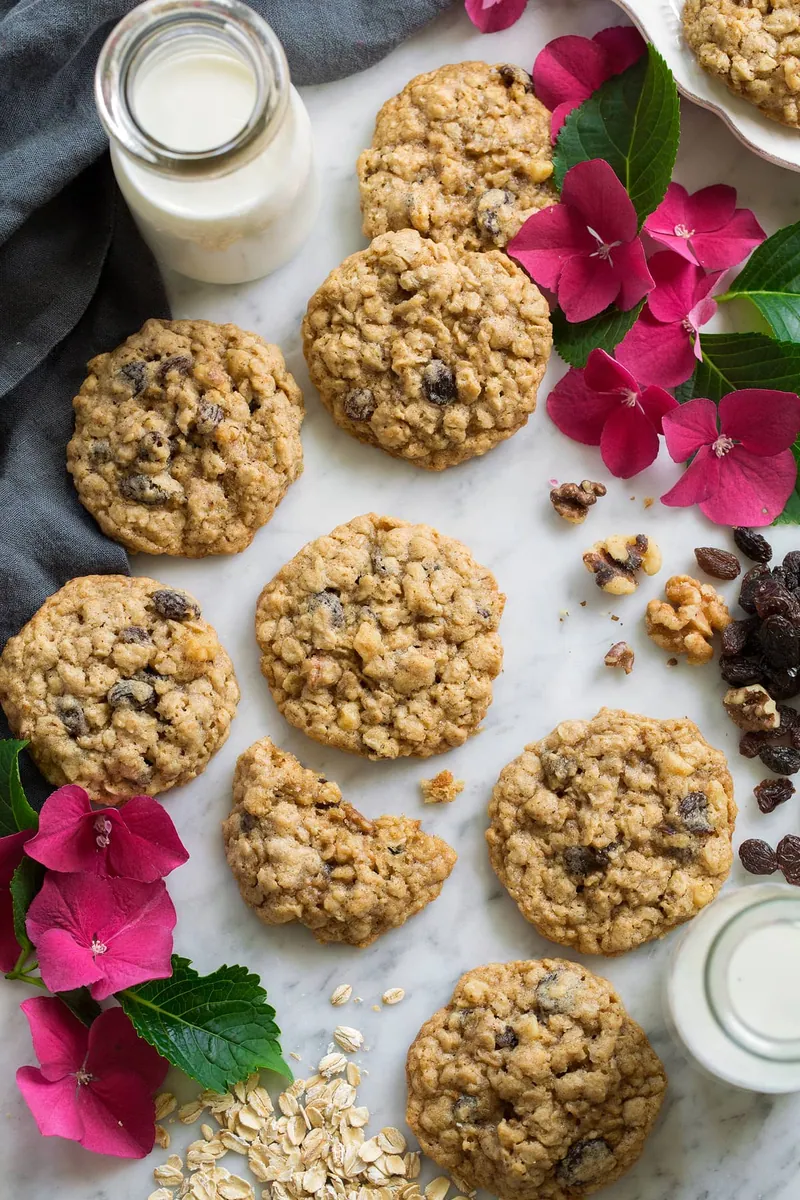 Oatmeal Raisin Walnut Cookies