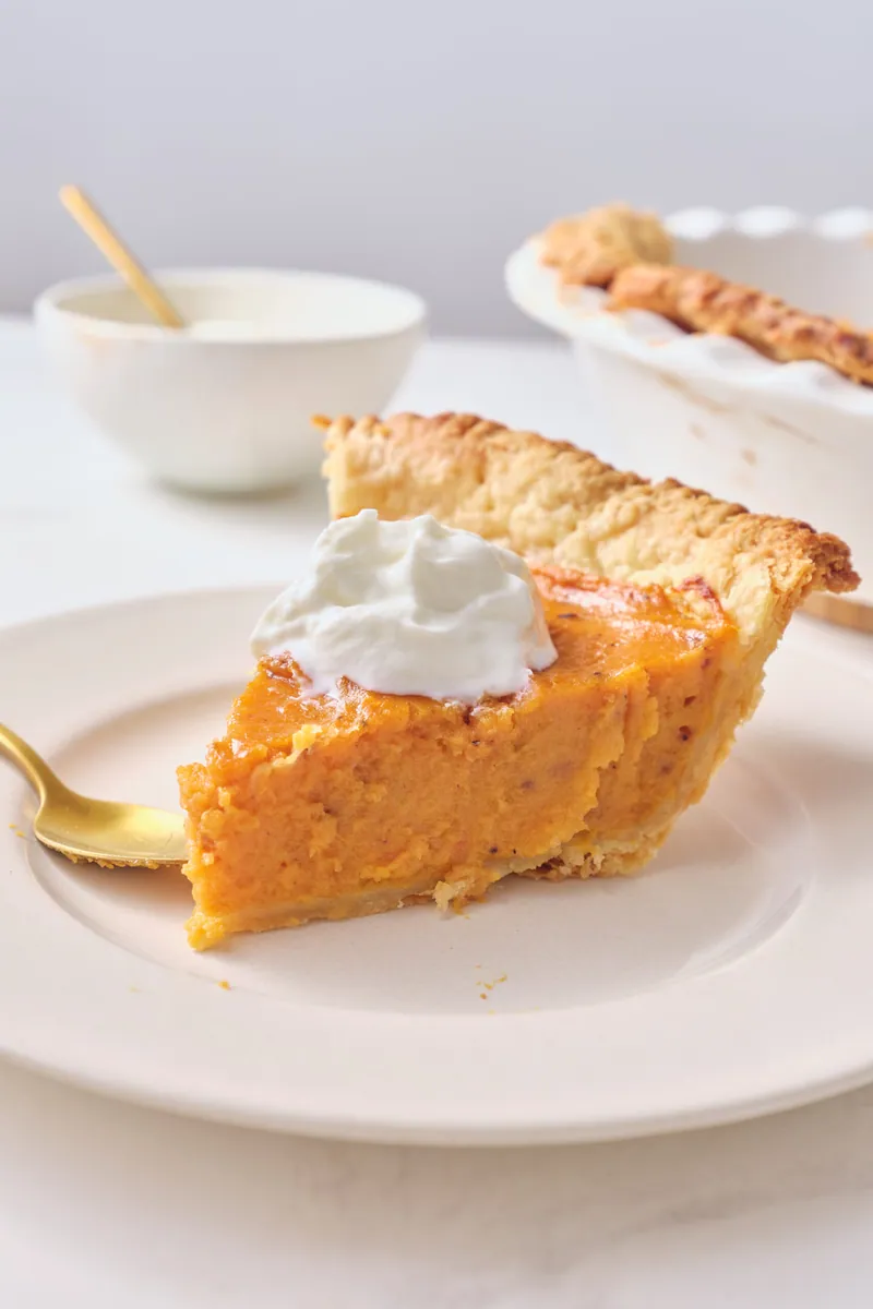 Sweet Potato Pie with butter
