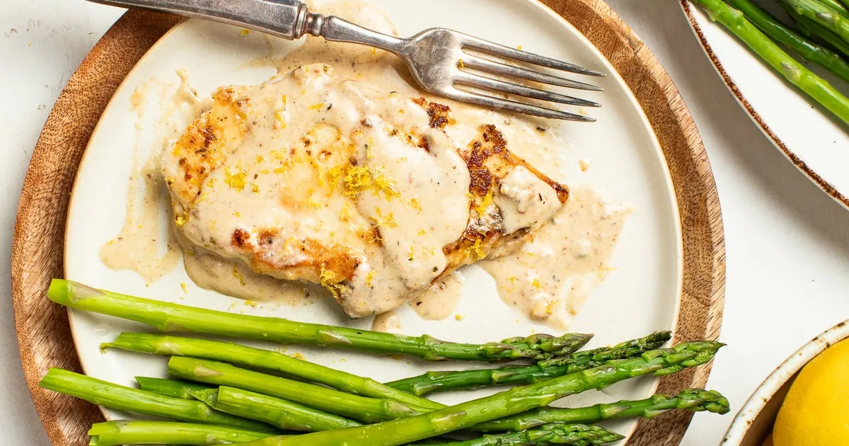 Creamy Lemon Chicken Asparagus