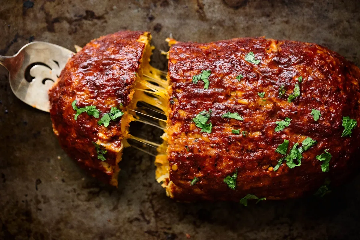 Cheddar Sweet Potato Turkey Meatloaf