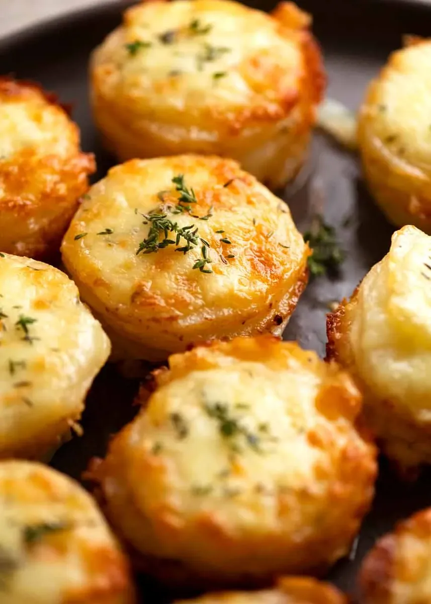 Cheesy Potato Gratin Stacks