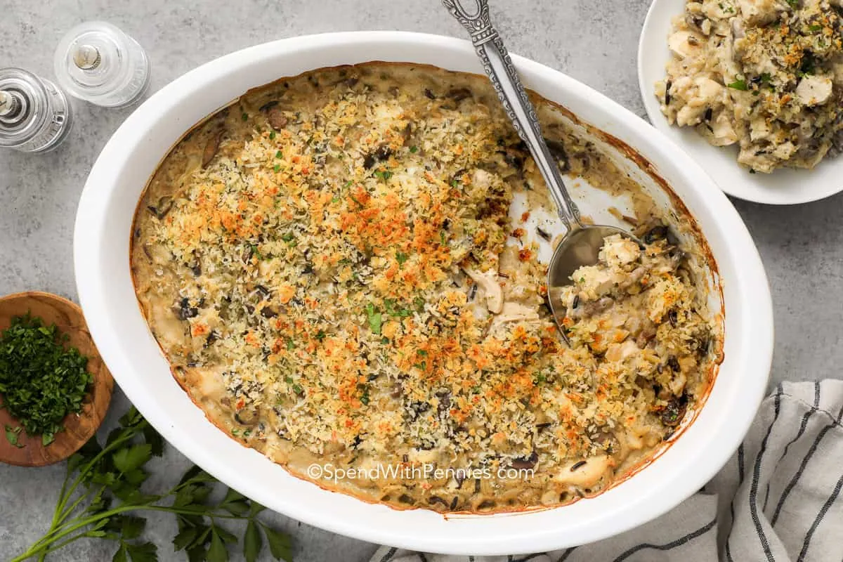 Chicken Mushroom Rice Casserole