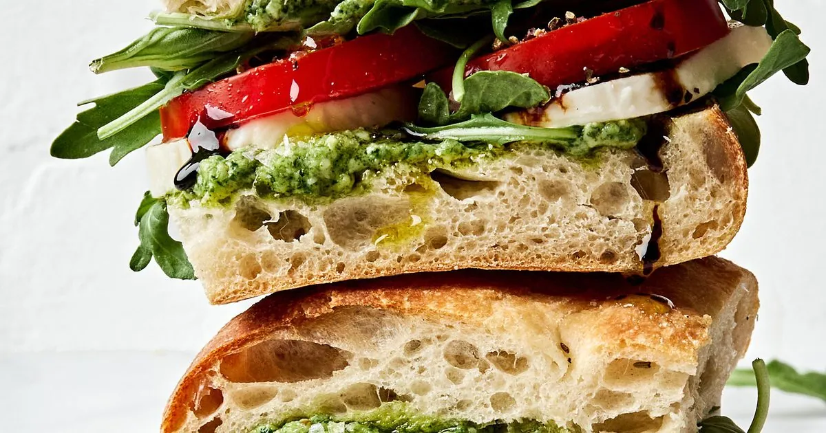 Caprese Focaccia Sandwiches