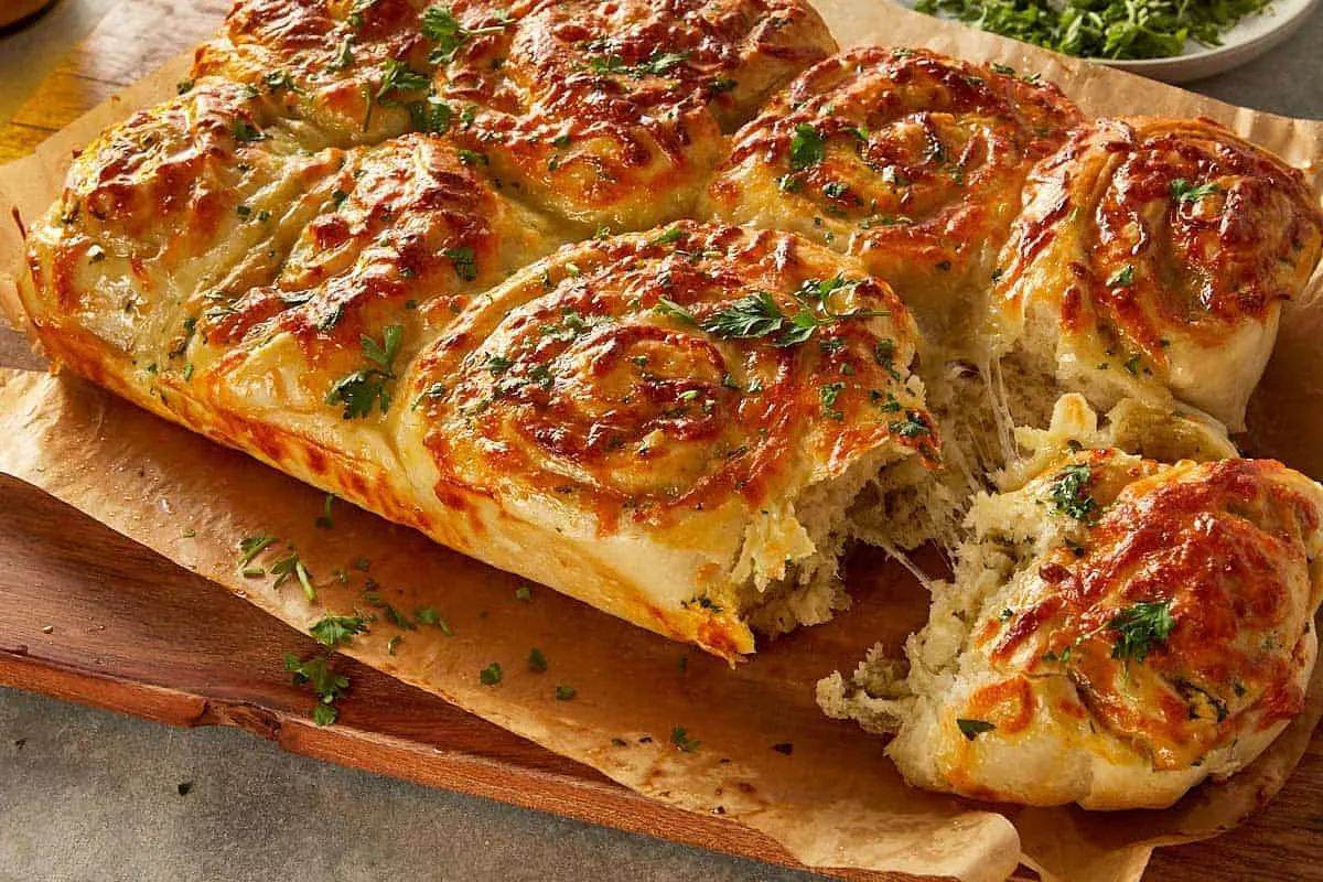 Cheesy Garlic Bread Rolls