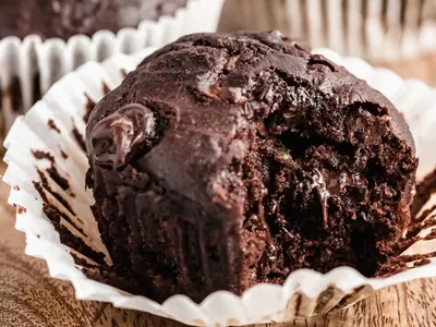 Double Chocolate Zucchini Muffins