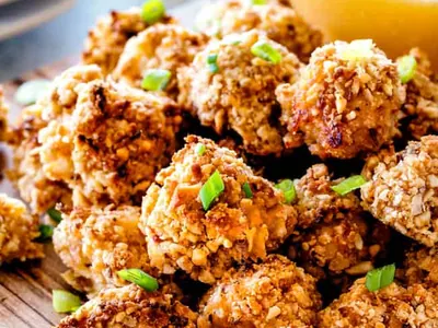 Coconut Cashew Chicken Bites