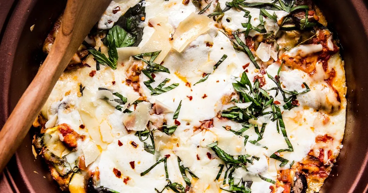 Crockpot Vegetable Lasagna