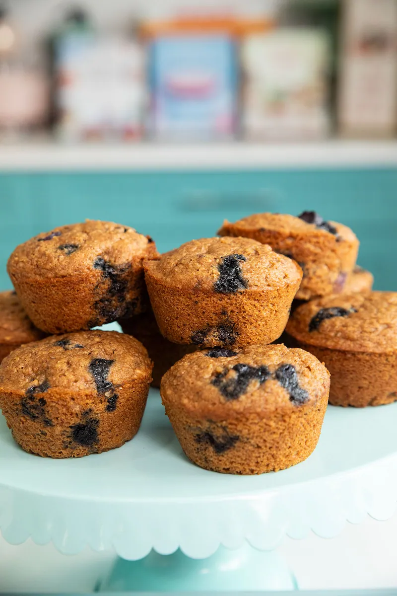 Nine Grain Blueberry Muffins