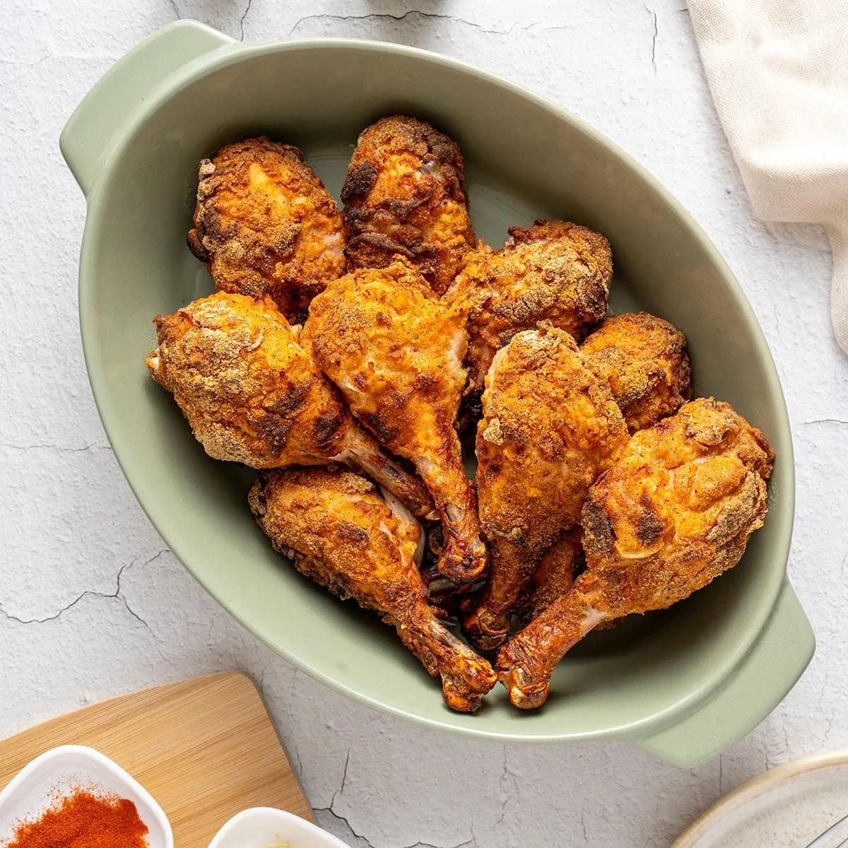 Oven-Fried Chicken Drumsticks
