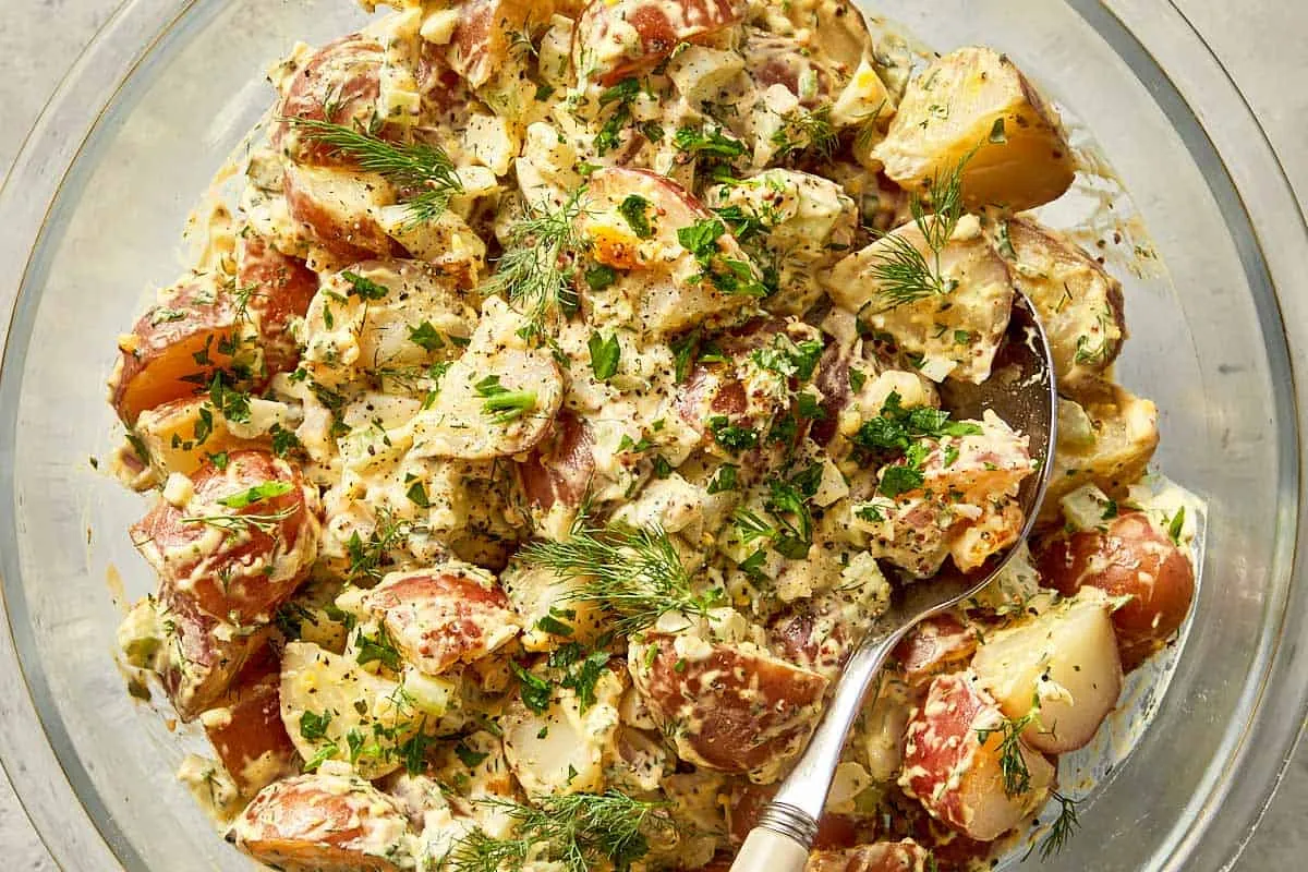 Potato Salad with potatoes