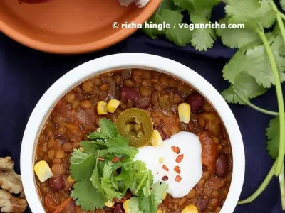 Lentil Kidney Bean Chili