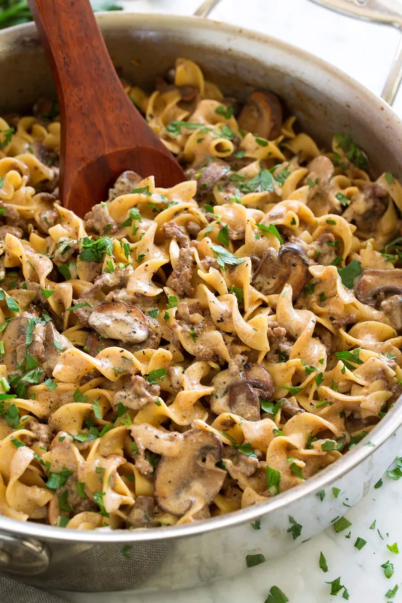 One-Pot Beef Stroganoff