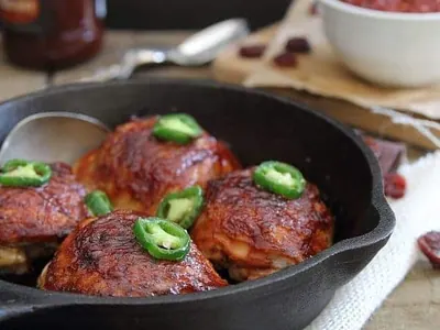 BBQ Chicken with Cherry Sauce