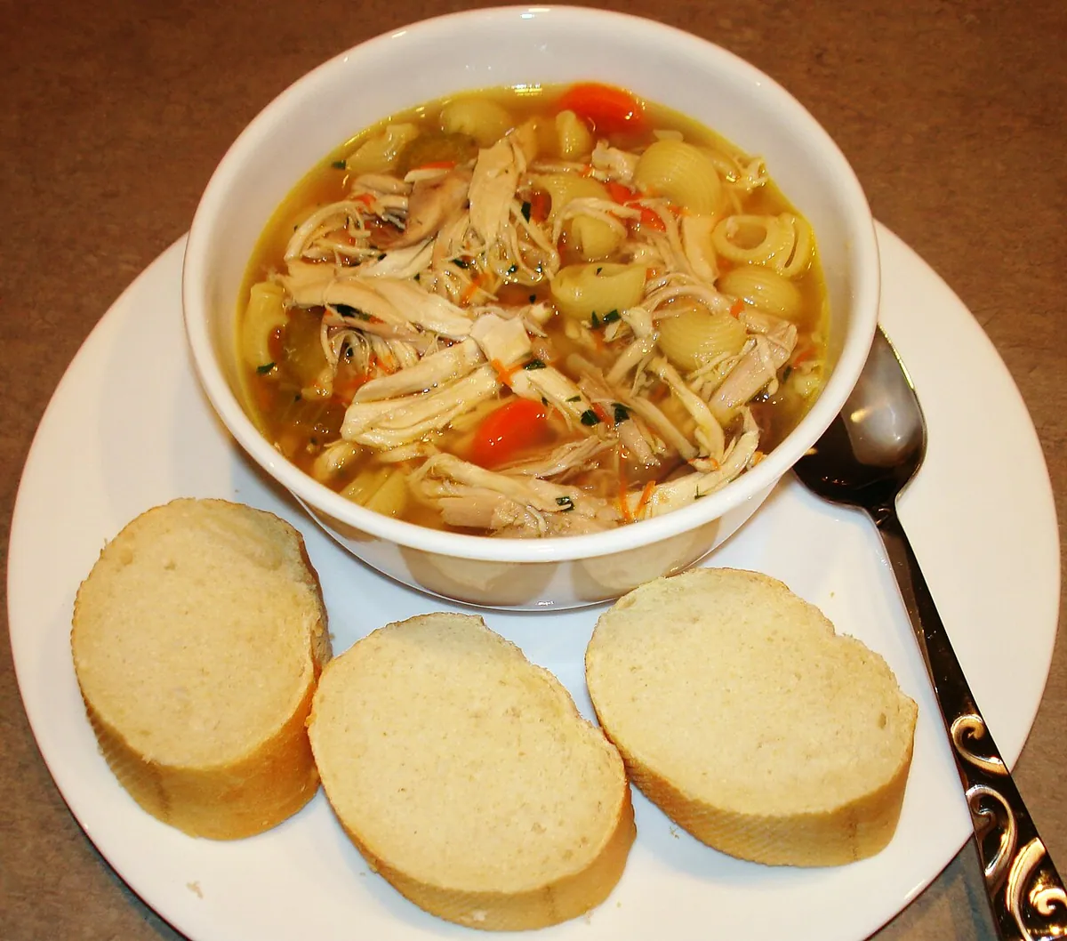 Slow-cooker chicken noodle soup