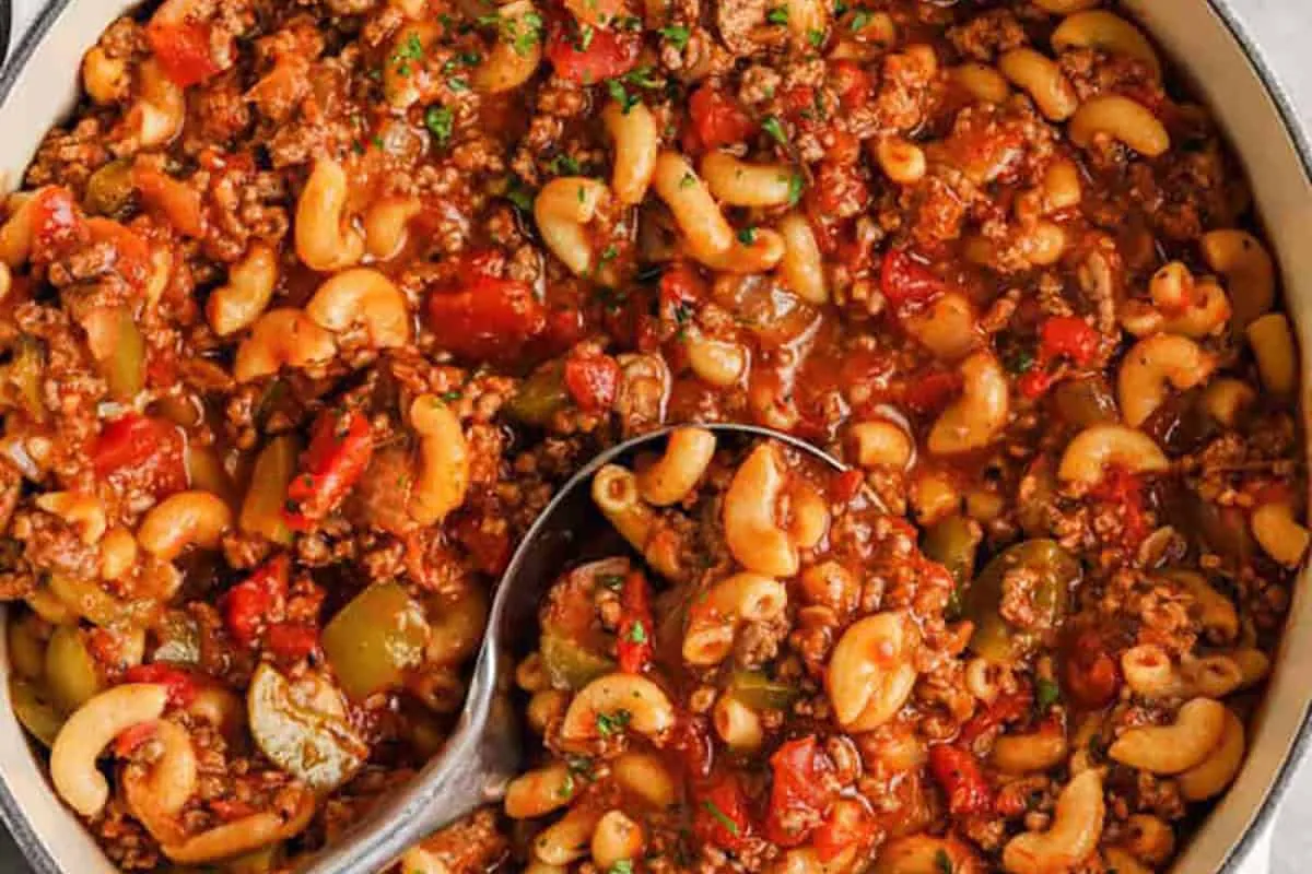 American Goulash with ground beef