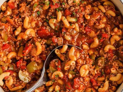 American Goulash with ground beef