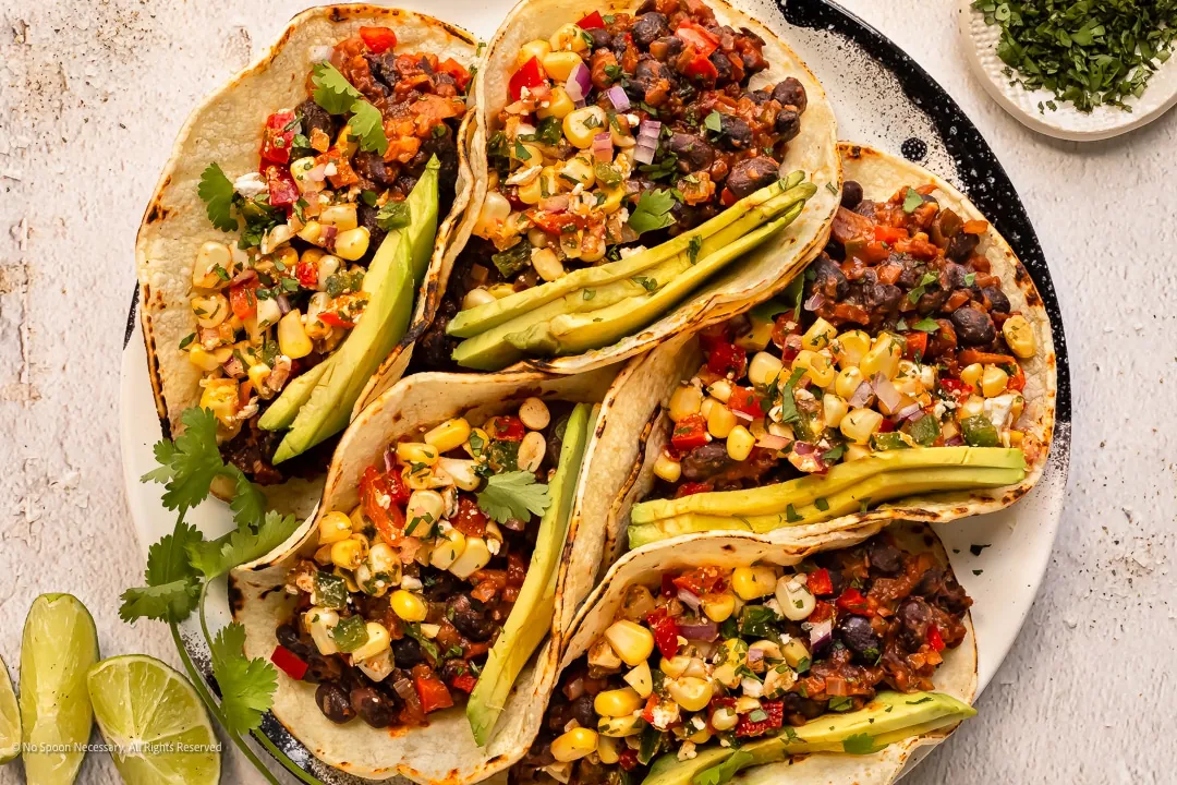 Black Bean Tacos with canned beans