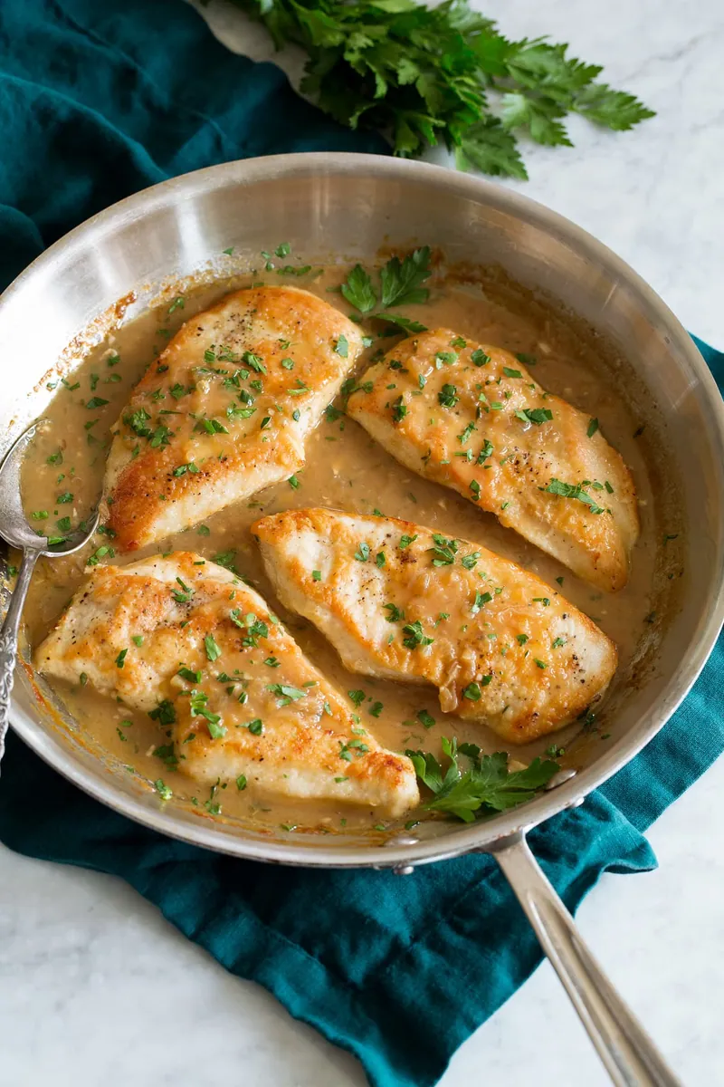 Chicken in White Wine Sauce