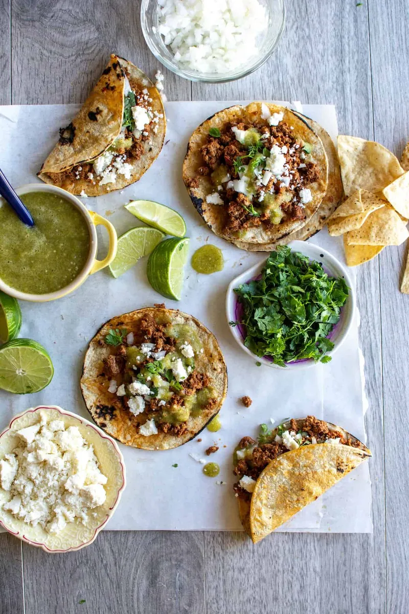 Chorizo Corn Tacos