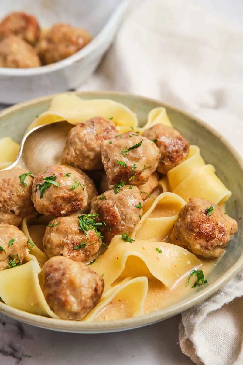 Swedish Meatballs with frozen potatoes
