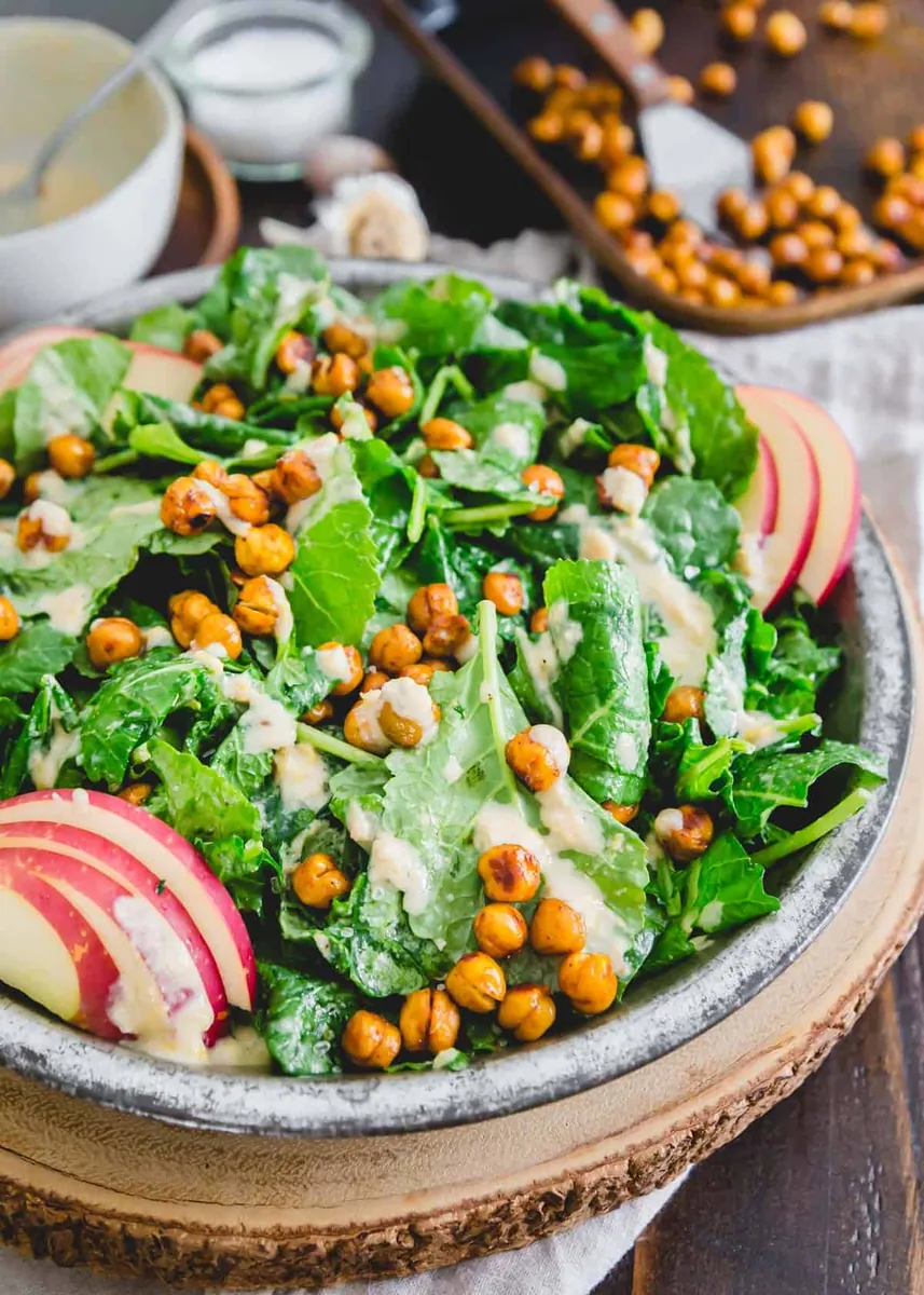 Baby Kale Chickpea Salad