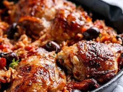 Italian Tomato Chicken and Rice