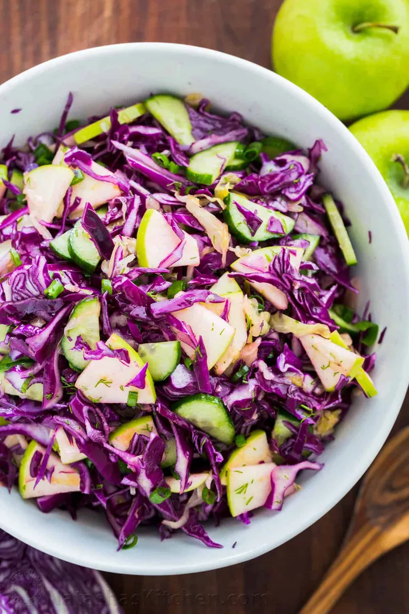 Red Cabbage Apple Salad