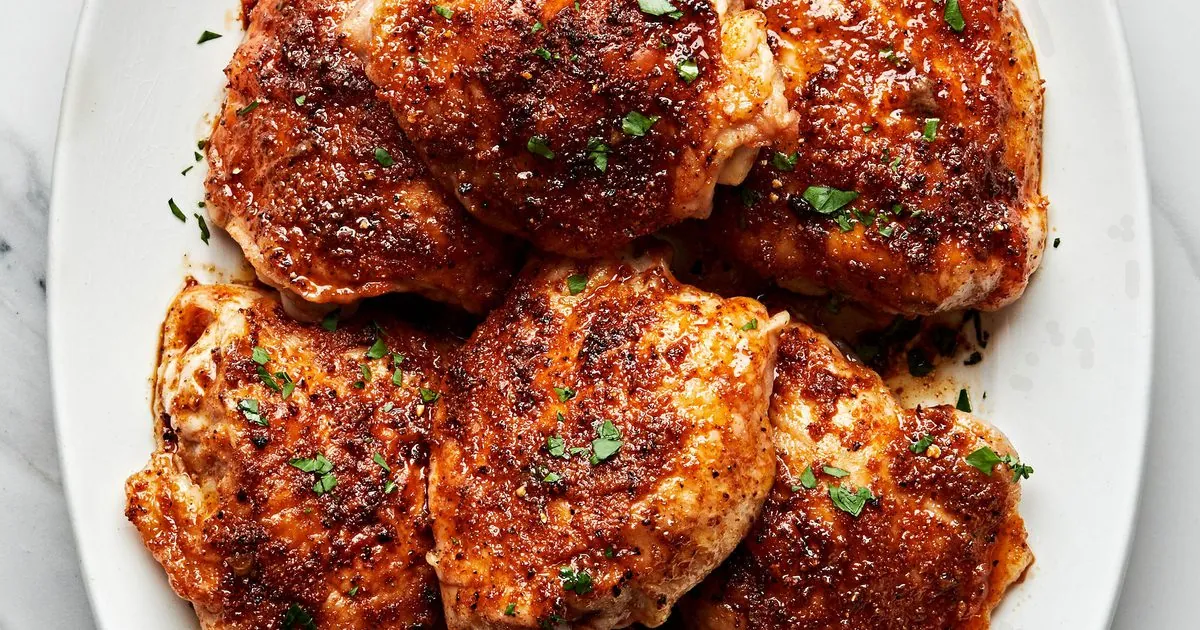 Baked Chicken Thighs (6 servings)