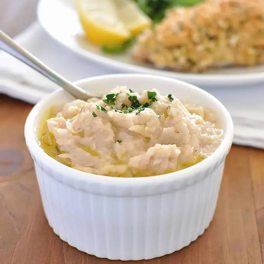 Garlic White Bean Mash