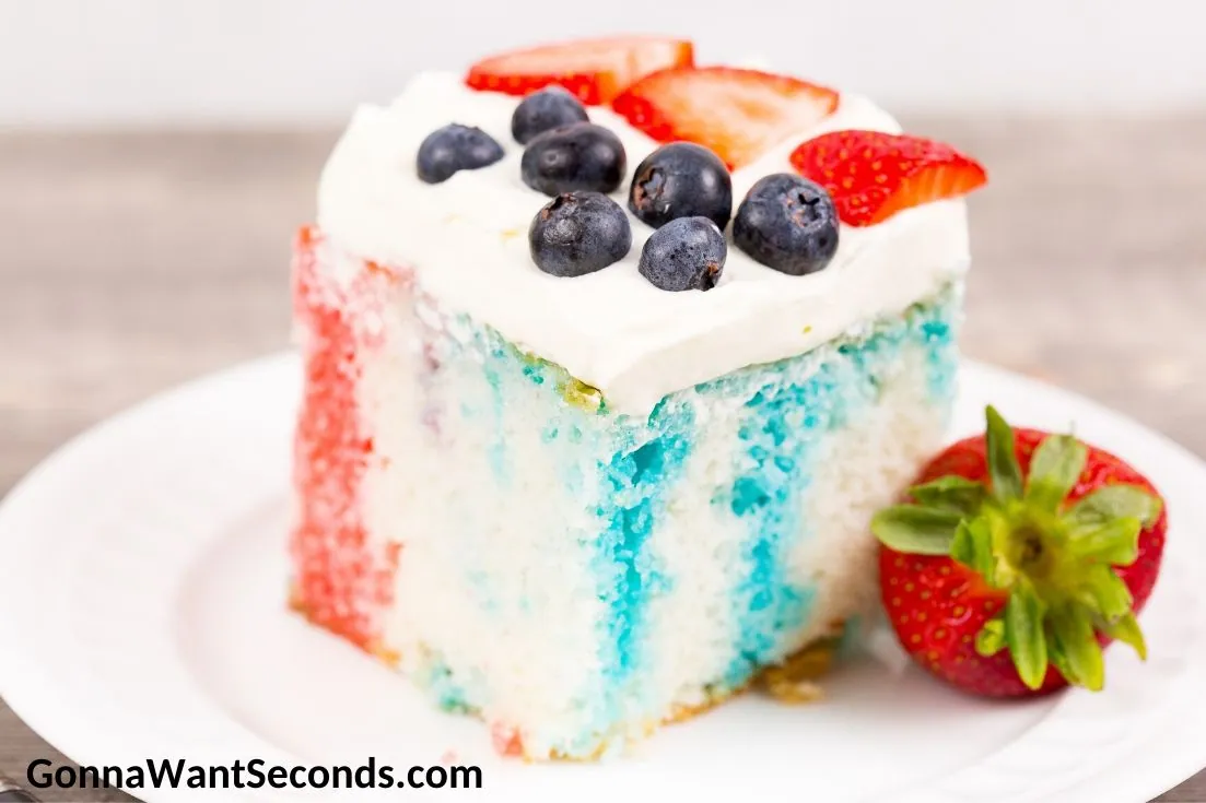 Red White Blue Poke Cake
