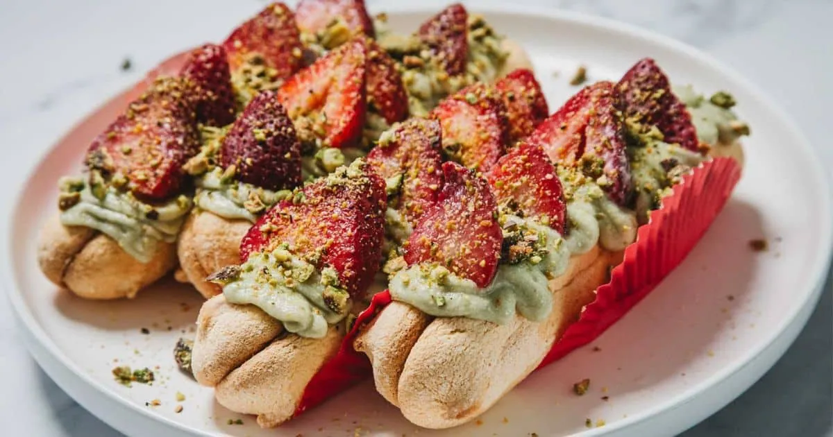 Strawberry Pistachio Ladyfingers