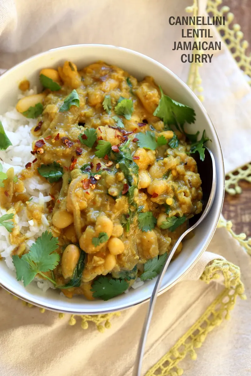 Cannellini Lentil Jamaican Curry