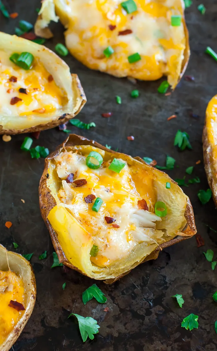 Cajun Crab Potato Skins