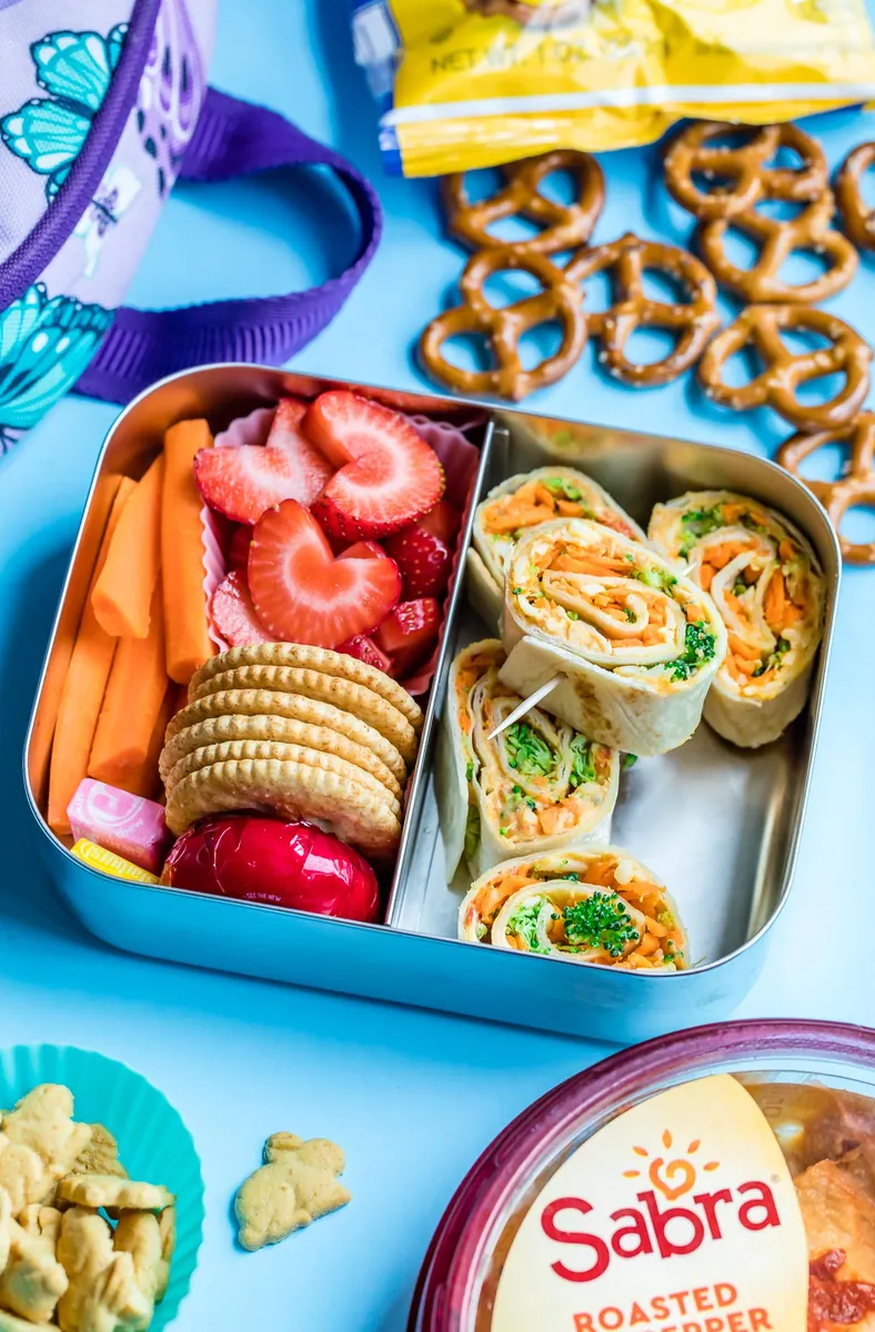 Hummus Veggie Tortilla Rollup
