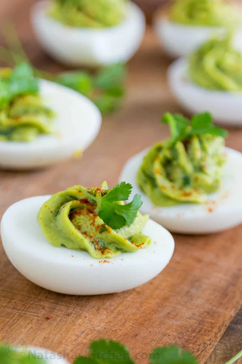Guacamole Stuffed Eggs