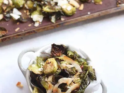 Peppered Coconut Brussels Sprouts