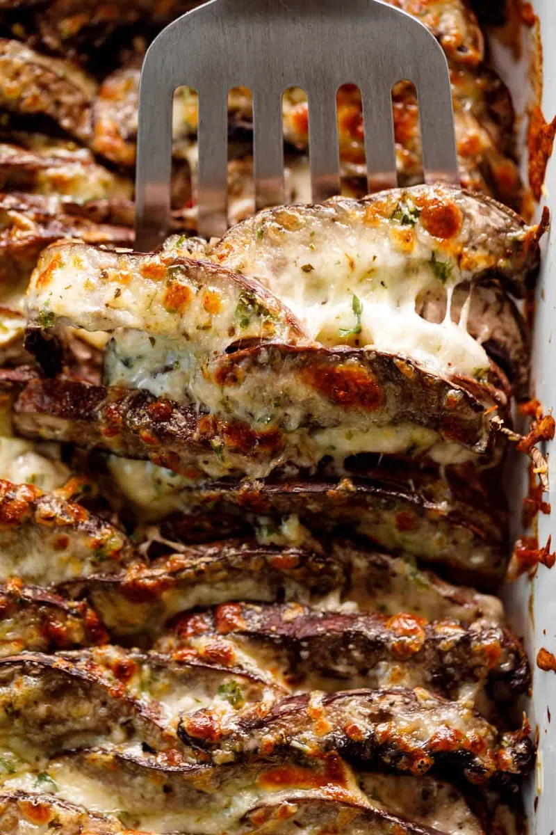 Scalloped Portobello Mushrooms