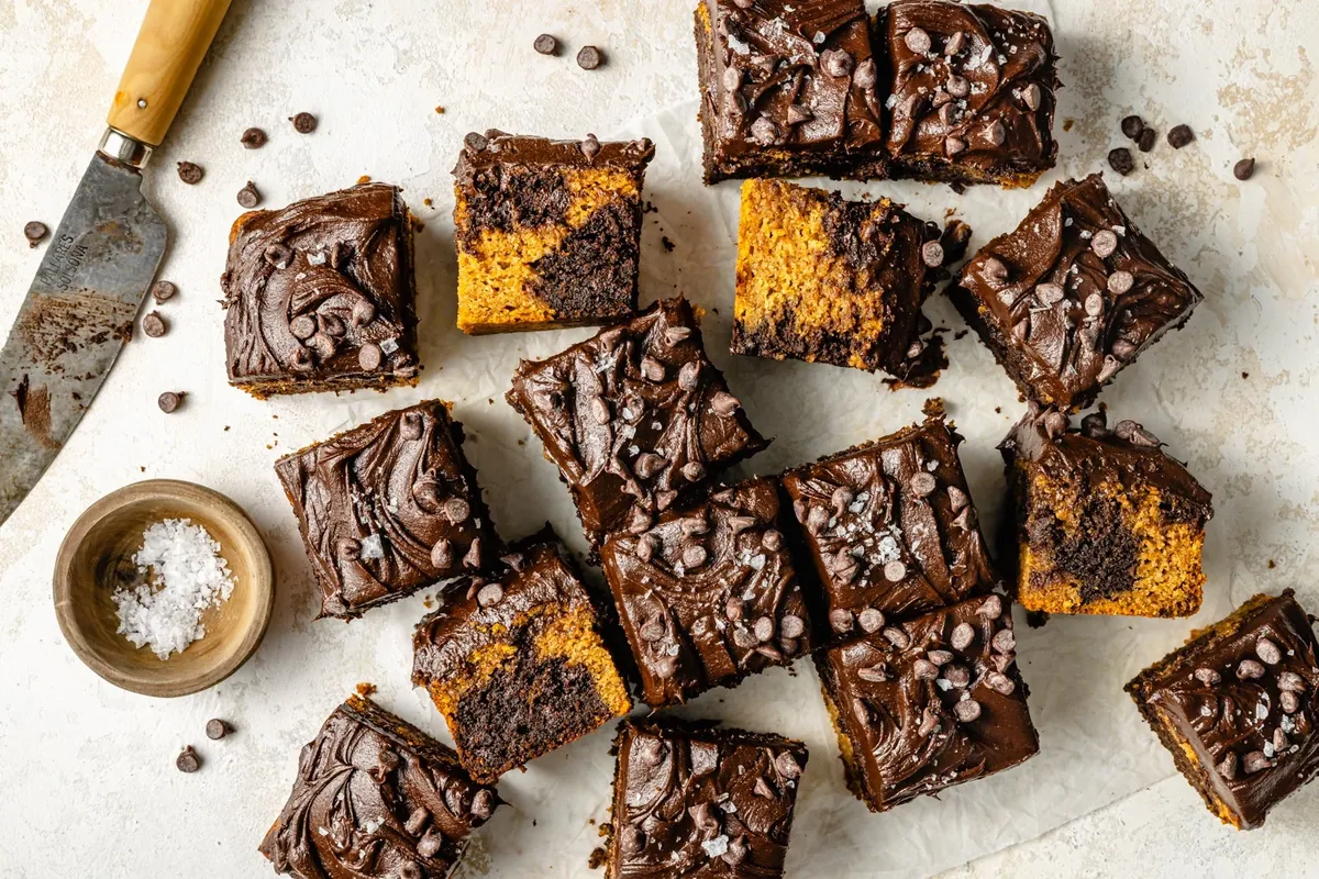 Marbled Pumpkin Snacking Cake