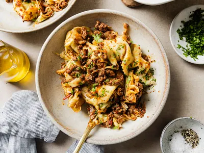 Baked Tortellini with Beef