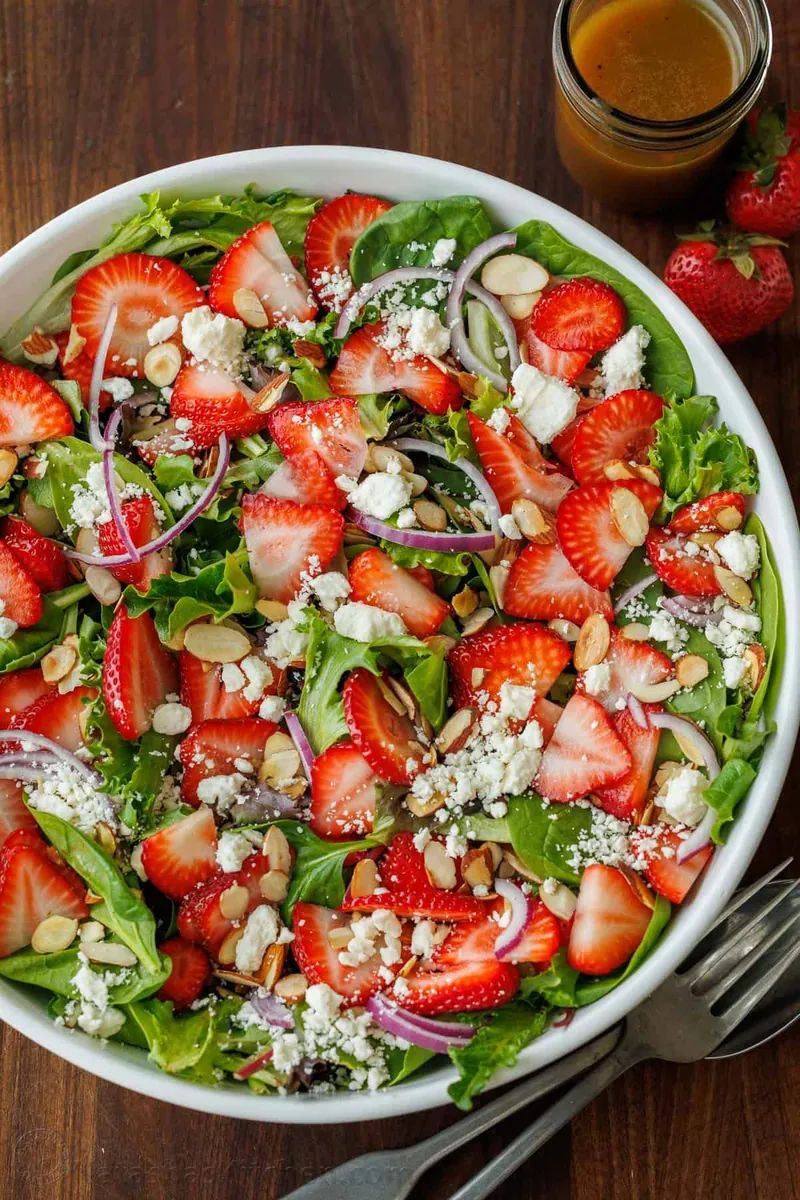 Strawberry Salad with Honey Vinaigrette