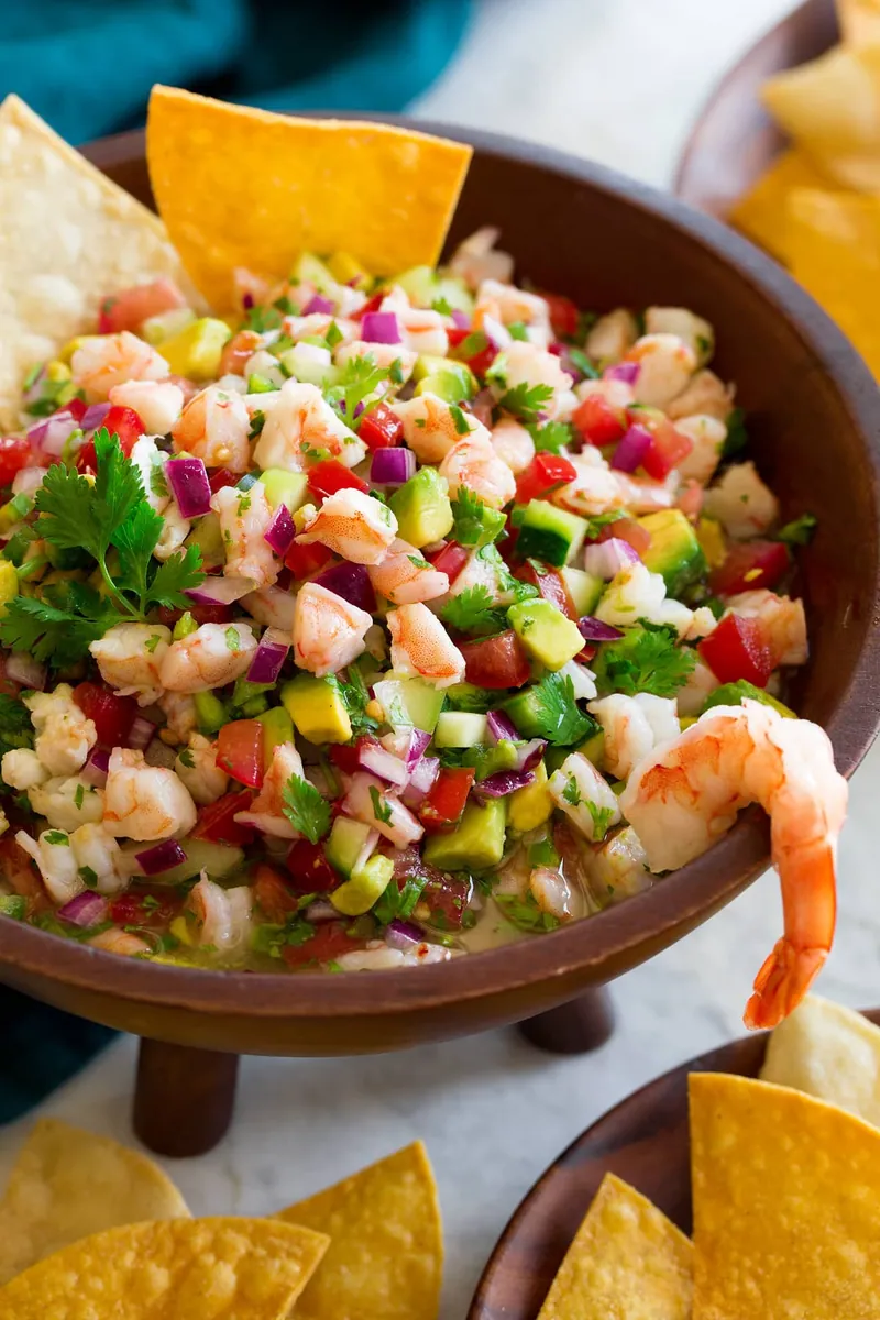 Shrimp Ceviche with avocados