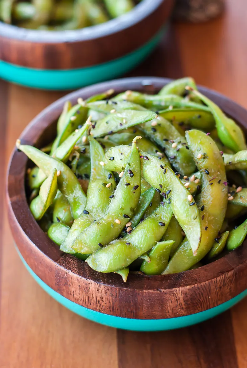 Roasted Garlic Edamame
