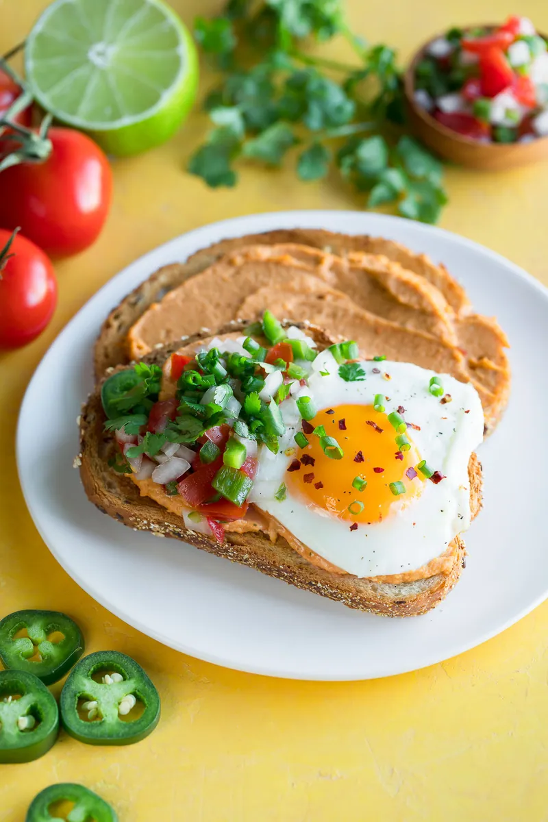 Tex-Mex Hummus Toast
