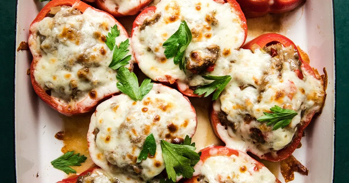Meatball Stuffed Peppers