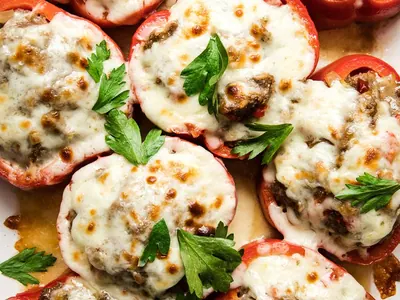 Meatball Stuffed Peppers