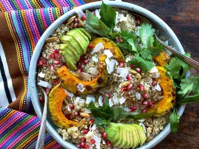 Coconut Quinoa With Squash
